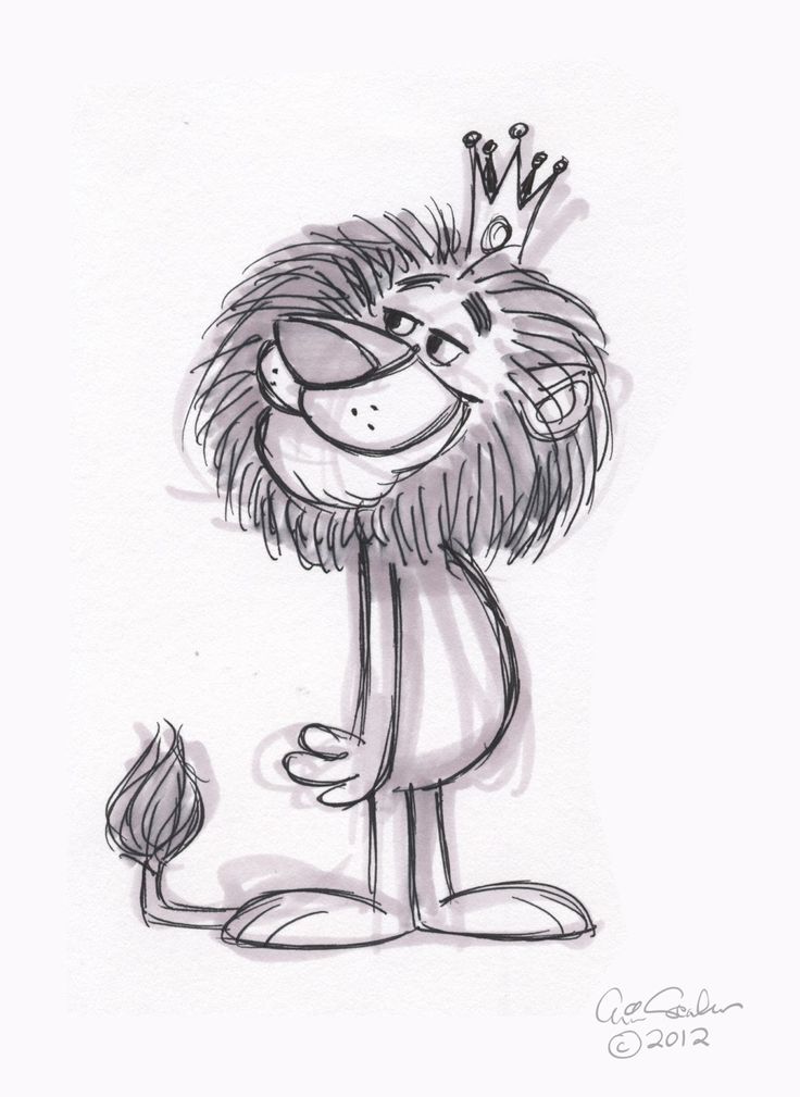 736x1009 Drawn Baby Animal Lion - Baby Animal Sketches