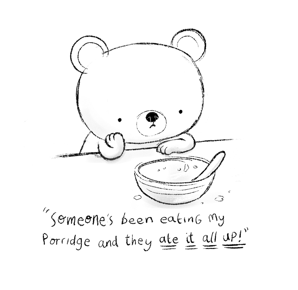 1000x975 Chris Chatterton - Baby Bear Sketch