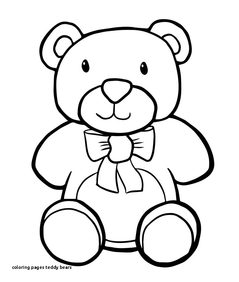 800x945 Outline Sketch Teddy Bear Coloring Pictures - Baby Bear Sketch