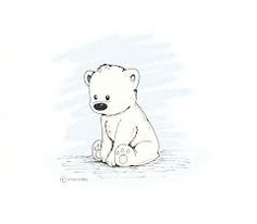 236x206 Simple Polar Bear Drawing - Baby Bear Sketch