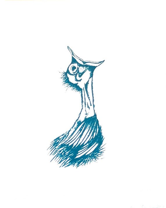 570x714 Baby Bird Etsy - Baby Bird Sketch