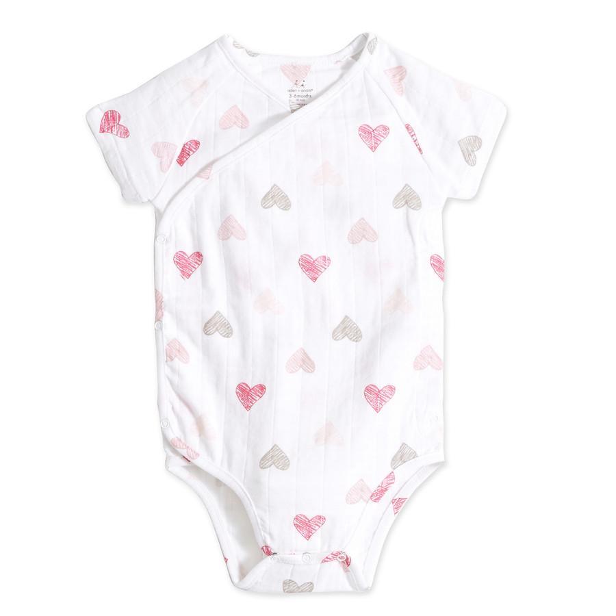 900x900 Aden + Anais Short Sleeve Kimono Body Suit - Baby Body Sketch