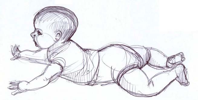 655x332 Art By Jeane Nevarez Baby - Baby Body Sketch