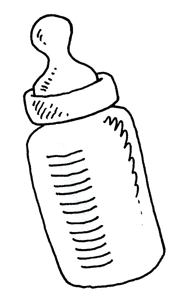 620x1034 How To Draw A Baby Bottle Baby Bottle Coloring - Baby Bottle Sketch