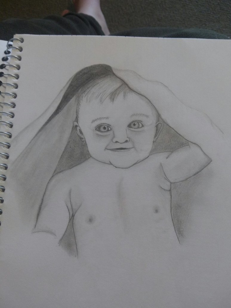 774x1032 Baby Boy Sketch By Cittycatcreations - Baby Boy Sketch
