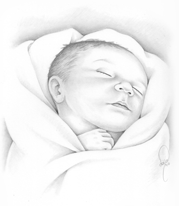 Baby Boy Sketch at PaintingValley.com | Explore collection of Baby Boy ...