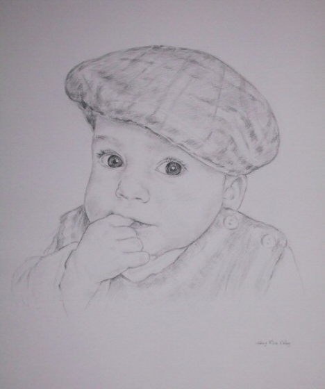 468x560 Tansy Rice Caley Portraiture - Baby Boy Sketch