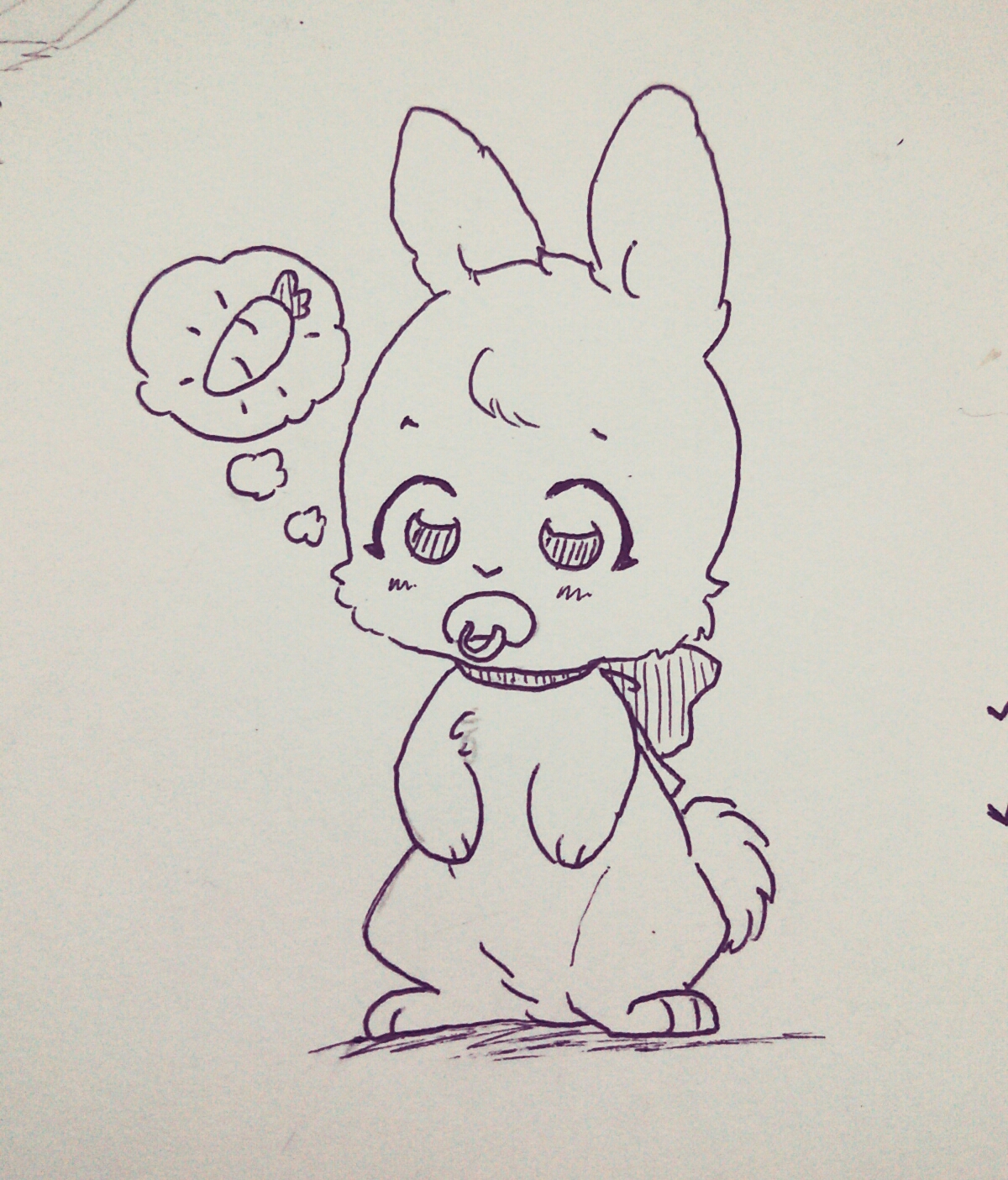1200x1405 Baby Bunny - Baby Bunny Sketch