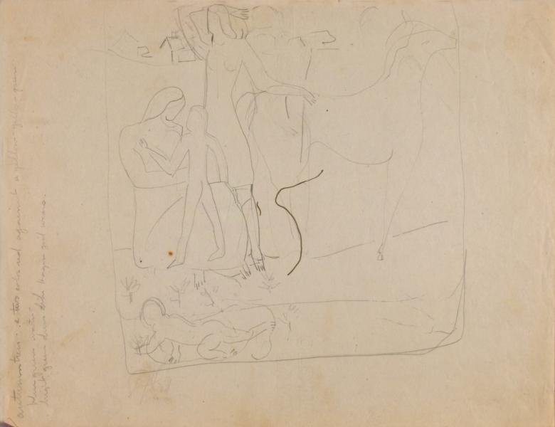 780x600 Family And Horse, Crawling Baby) Smithsonian American Art Museum - Baby Crawling Sketch