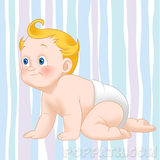 512x512 How To Draw A Baby Crawling Pop Path - Baby Crawling Sketch