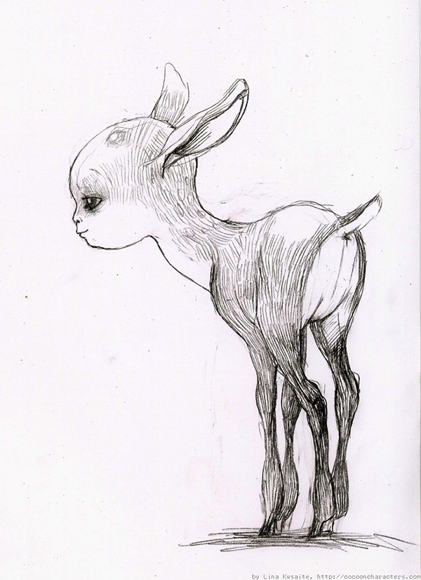 600x826 The Endless Forest On Wacom Gallery - Baby Deer Sketch