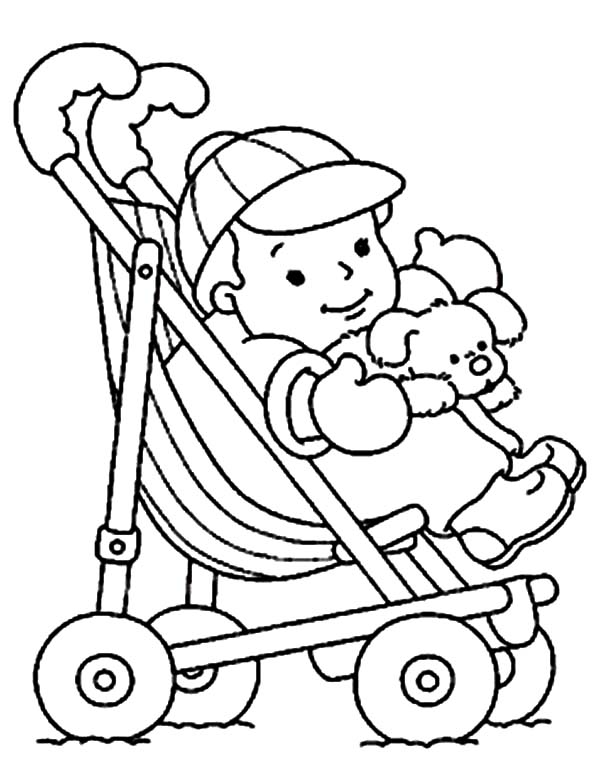 600x784 Pram Baby Drawing Pic Drawing Skill - Baby Doll Sketch