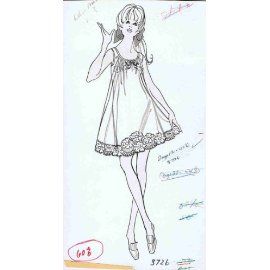 270x270 Baby Doll Lingerie Drawing - Baby Doll Sketch