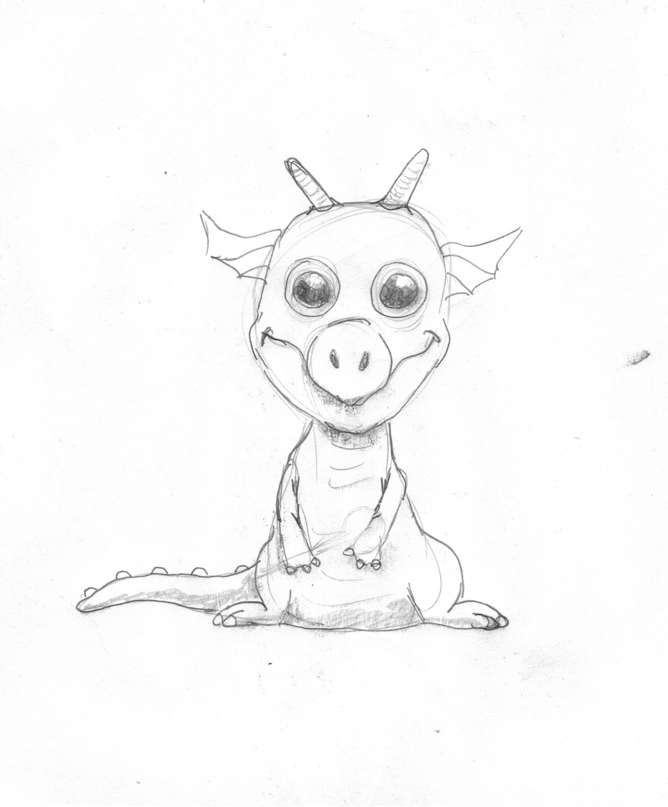 1325x1600 Baby Dragon Sketch - Baby Dragon Sketch