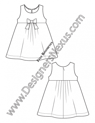 Baby Dress Sketch