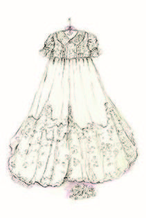 211x316 Baby Gown Sketch Wedding Dress Sketches, Sketches And Gowns - Baby Dress Sketch