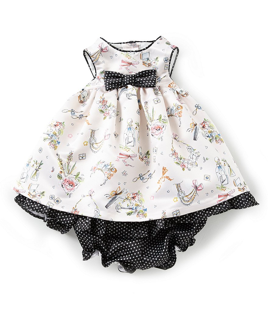 880x1020 Laura Ashley Baby Girls Newborn 24 Months Sketch Printed Fit And - Baby Dress Sketch