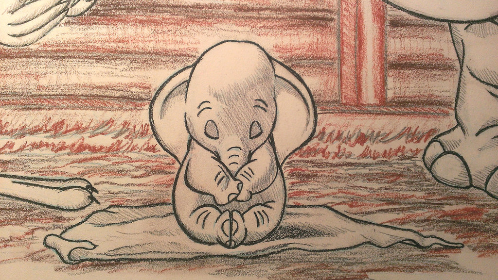 1024x577 2015 Dumbo Drawing 1 Of 3 Delivery Closeup By Arielaguire On - Baby Dumbo Sketch