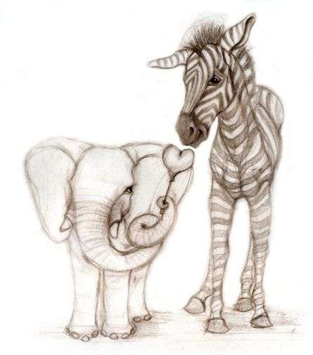 445x504 New How To Draw A Baby Elephant Coloring Page - Baby Elephant Sketch