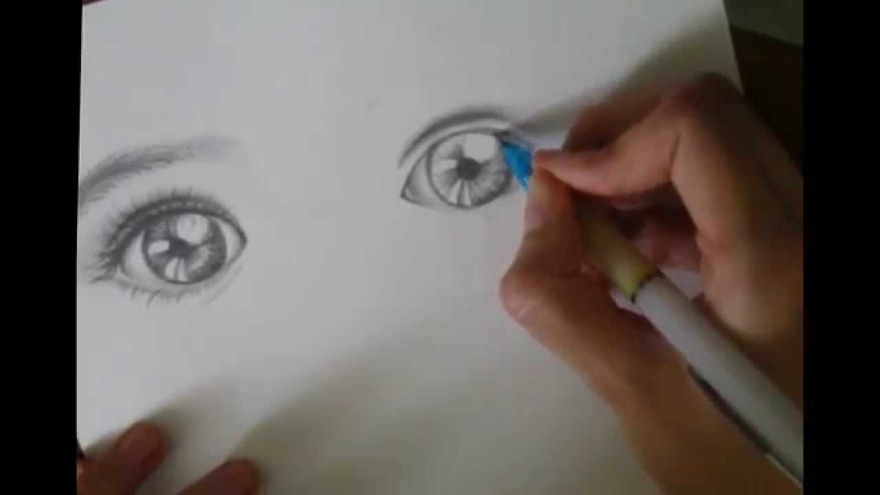 1280x720 Baby Eyes Drawing - Baby Eyes Sketch