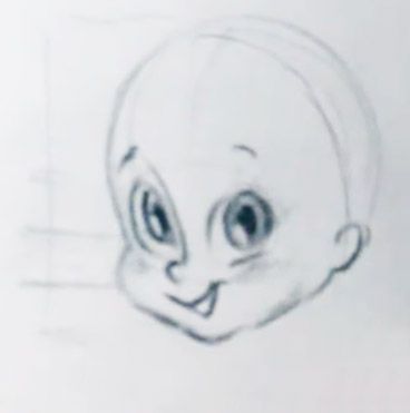 368x371 Drawing Cartoon Babies Is Easy As Abc - Baby Eyes Sketch