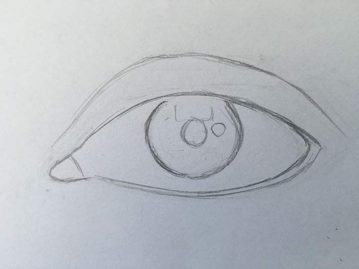 728x546 How To Draw An Eye In Colored Pencil (With Pictures) - Baby Eyes Sketch