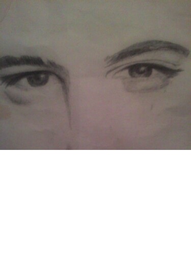 375x500 Pencil Sketch Eyes By May Baby - Baby Eyes Sketch