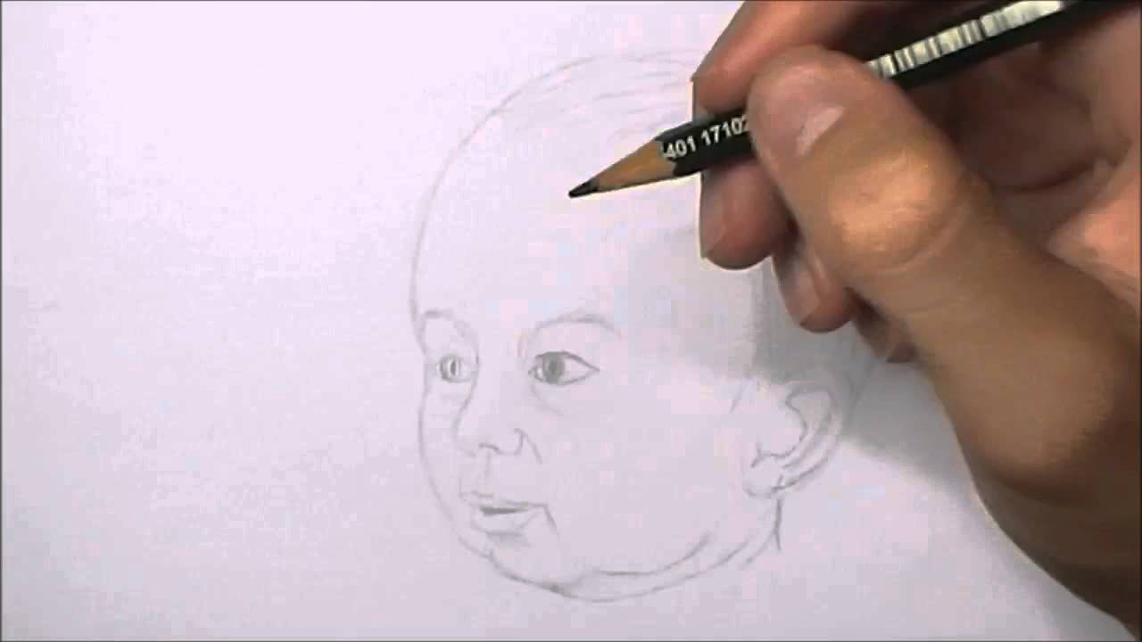 1280x720 How To Draw A Baby Face - Baby Face Sketch