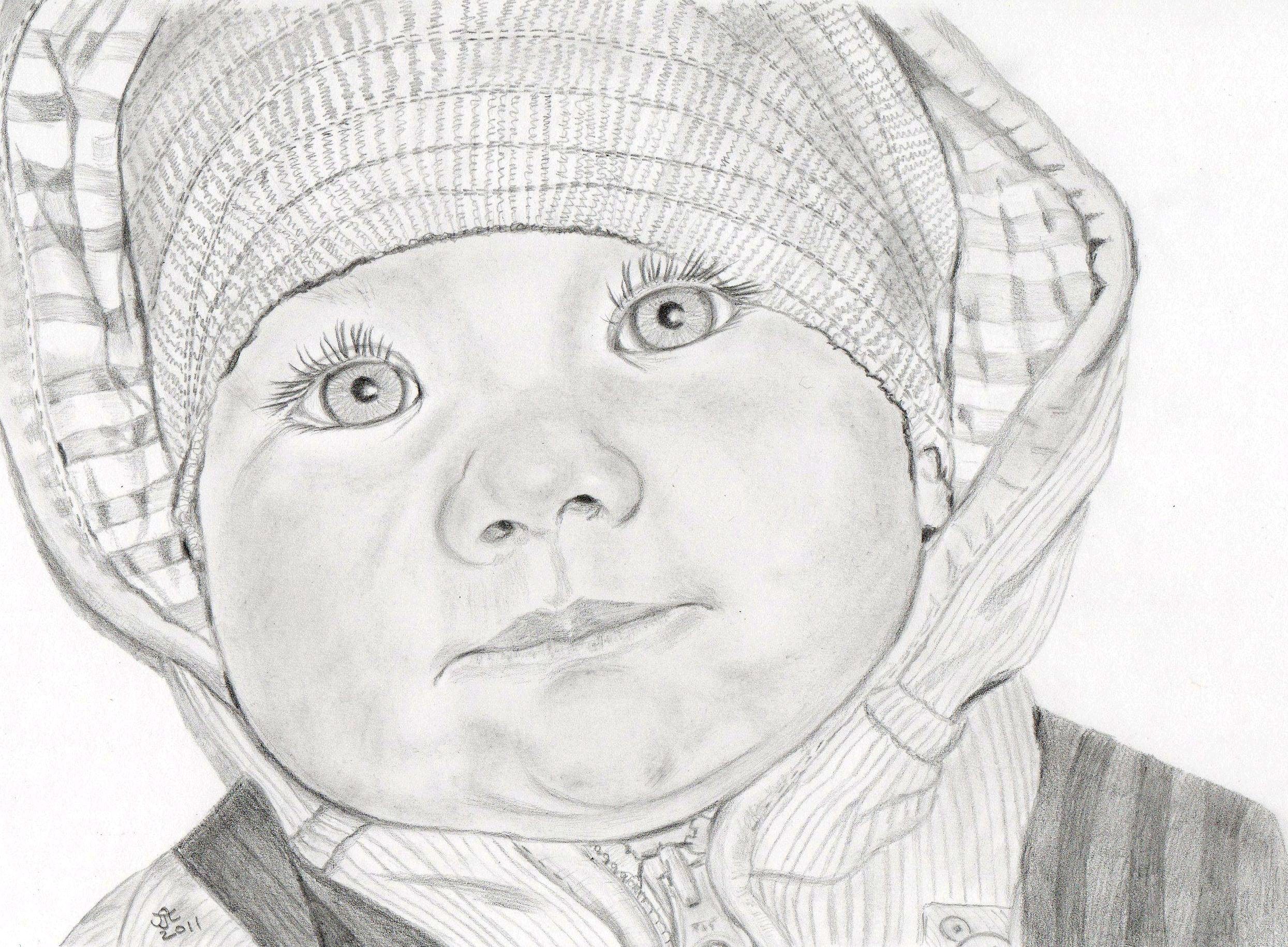 2489x1831 Images For Gt How To Draw A Baby Face Faces - Baby Face Sketch
