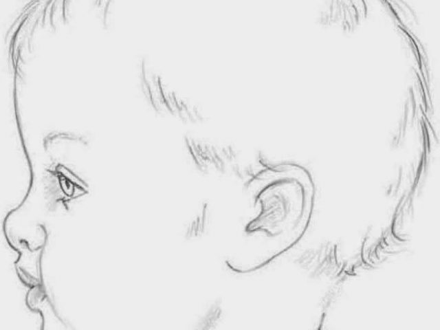 640x480 Baby Face Sketch - Baby Face Sketch