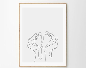 340x270 Family Feet Drawing Etsy - Baby Feet Sketch