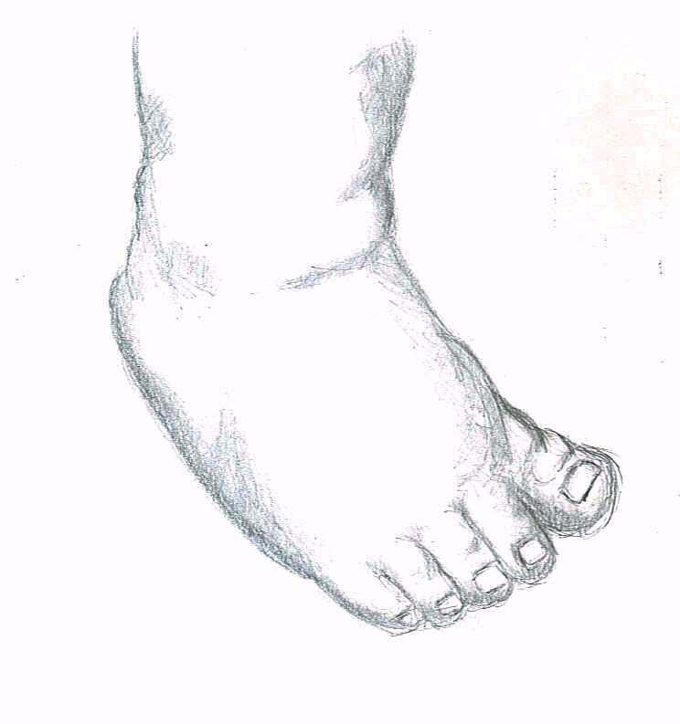 Baby Feet Sketch at PaintingValley.com | Explore collection of Baby ...