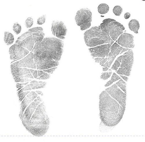 Baby Footprint Sketch at PaintingValley.com | Explore collection of ...