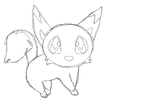 472x355 Baby Fox Sketch By Arkay9 - Baby Fox Sketch