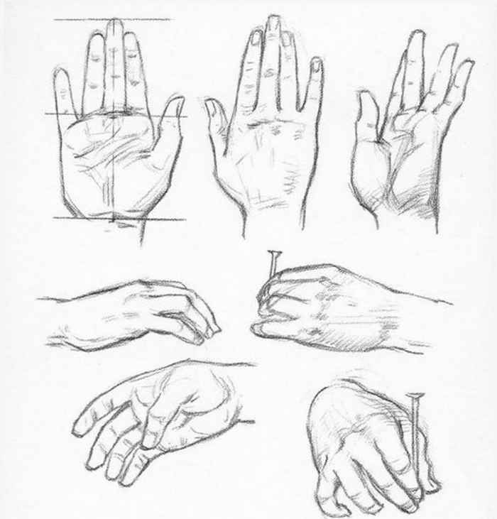 700x731 Plate Childrens Hands - Baby Hand Sketch