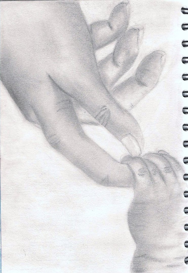 743x1075 Baby Hand Sketch - Baby Hand Sketch