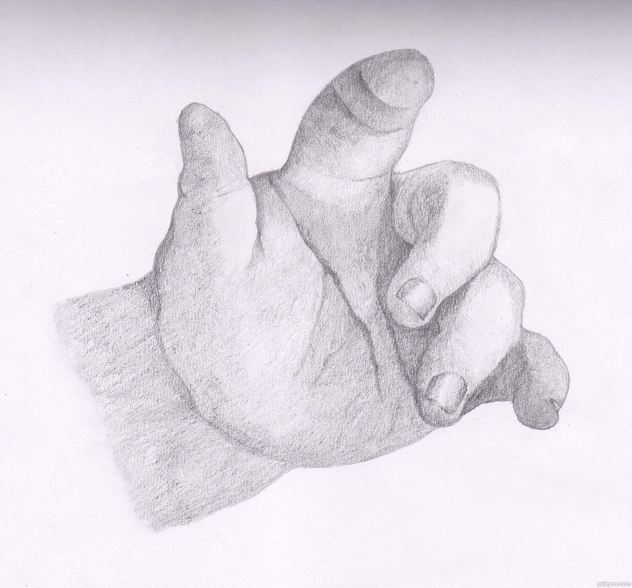 2038x1896 Baby Hand Picture, By Elsy.josh For Human Hands Drawing Contest - Baby Hand Sketch