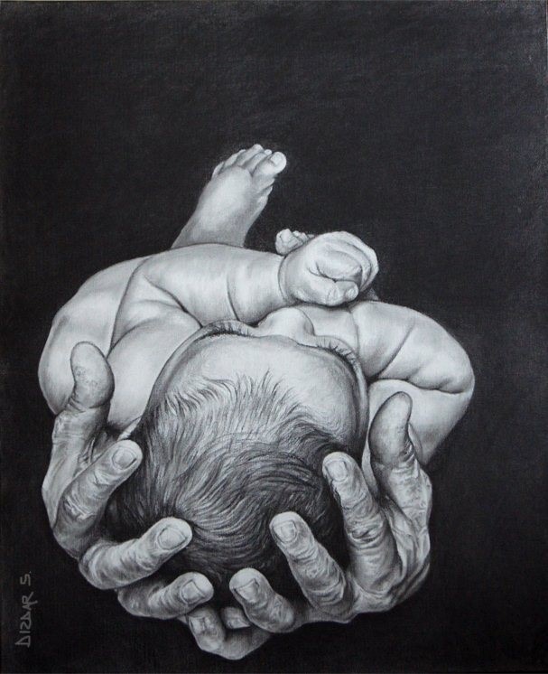 607x746 The Feast Of The Presentation Of The Baby Jesus In The Temple - Baby Jesus Sketch