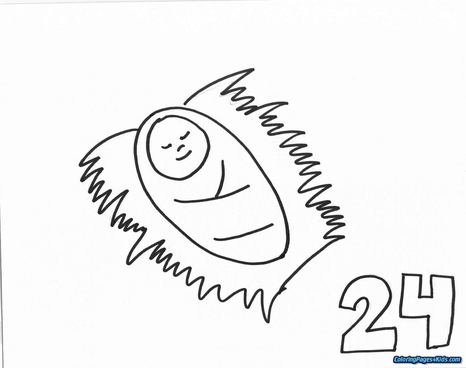 1600x1264 Baby Jesus Christmas Coloring Pages Coloring Pages For Kids - Baby Jesus Sketch
