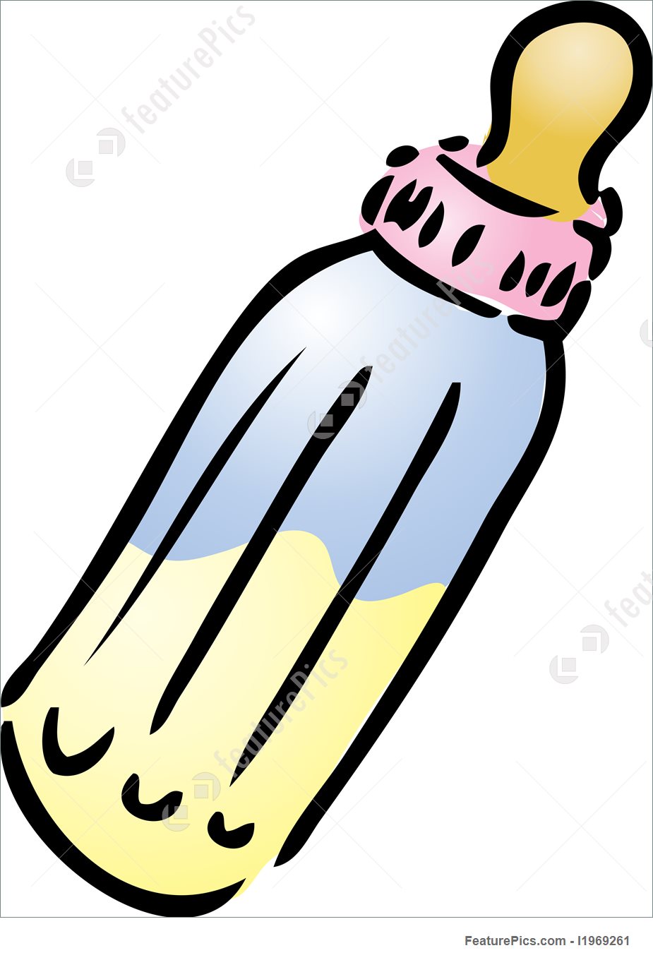 925x1360 Illustration Of Milk Bottle - Baby Milk Bottle Sketch