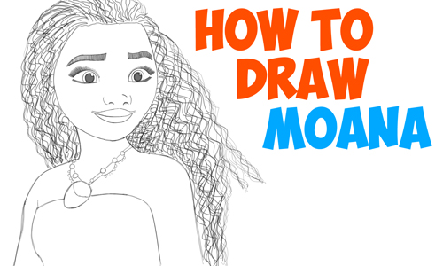 500x300 How To Draw Moana Easy Step By Step Drawing Tutorial For Kids And - Baby Moana Sketch