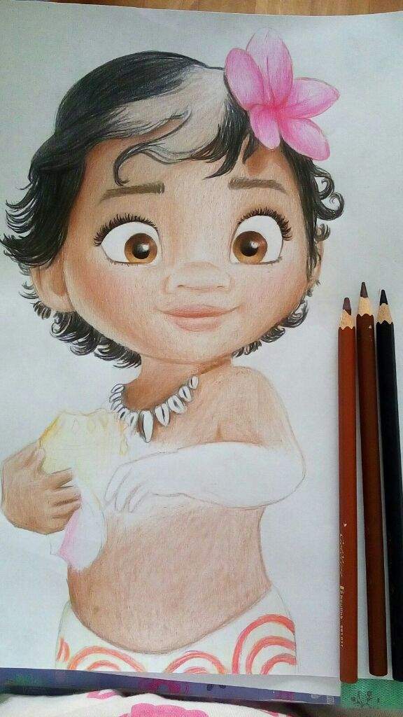 Baby Moana Sketch at PaintingValley.com | Explore collection of Baby ...