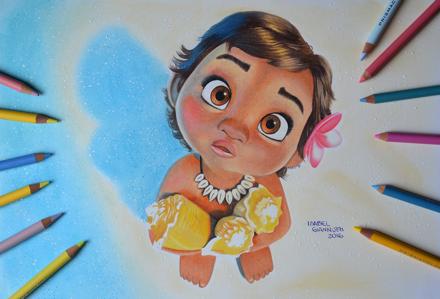 1500x1018 Baby Moana Drawing - Baby Moana Sketch