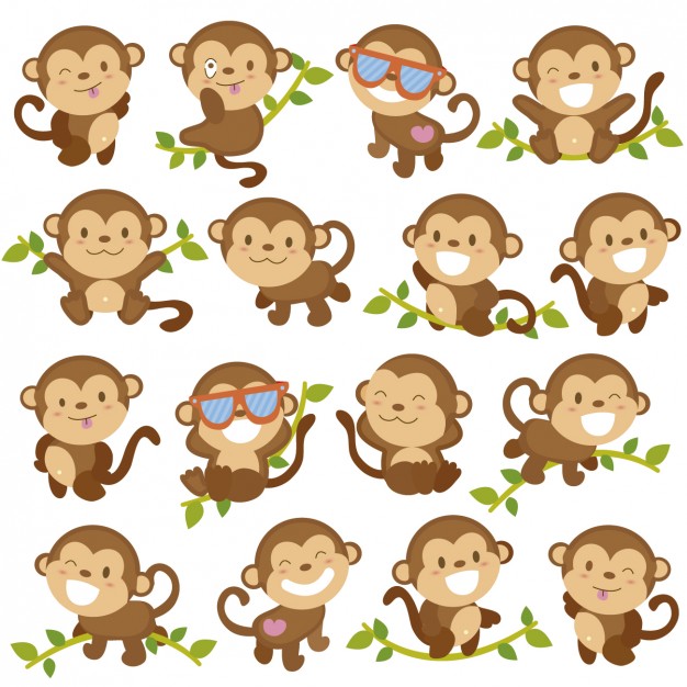 626x626 Monkey Vectors, Photos And Psd Files Free Download - Baby Monkey Sketch