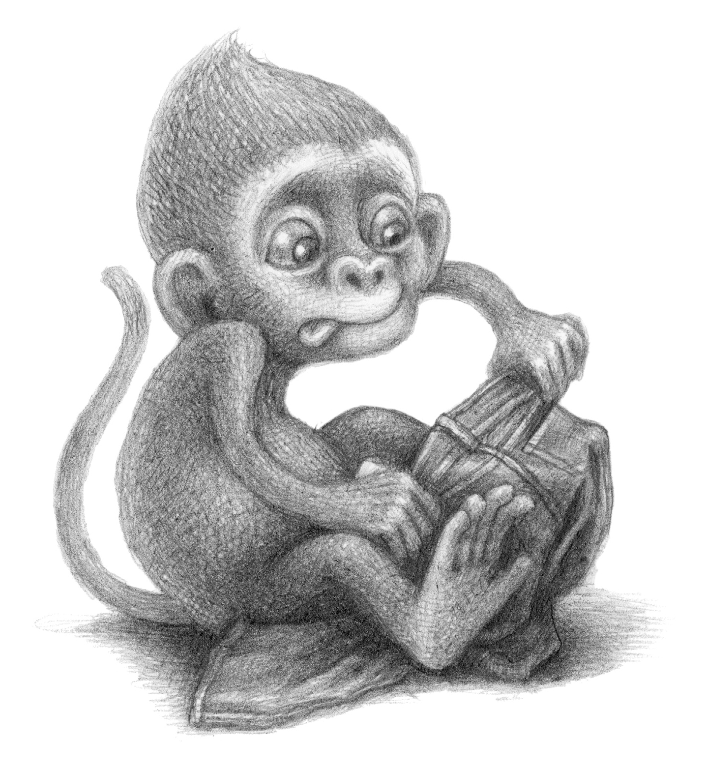1438x1566 Review Of The Day Baby Monkey, Private Eye By Brian Selznick And - Baby Monkey Sketch