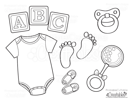 550x425 Baby Onesie Free Printable Coloring Page - Baby Onesie Sketch