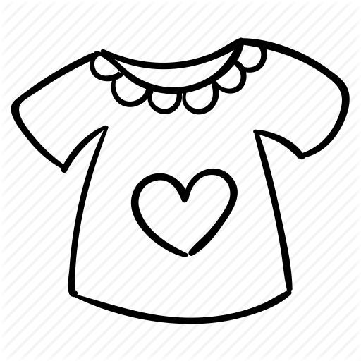 512x512 Collection Of Free Drawing Toys Baby Clothes. Download On Ubisafe - Baby Onesie Sketch