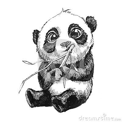 Baby Panda Sketch at PaintingValley.com | Explore collection of Baby ...