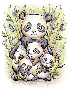 232x300 Baby Panda Drawings Pixels - Baby Panda Sketch