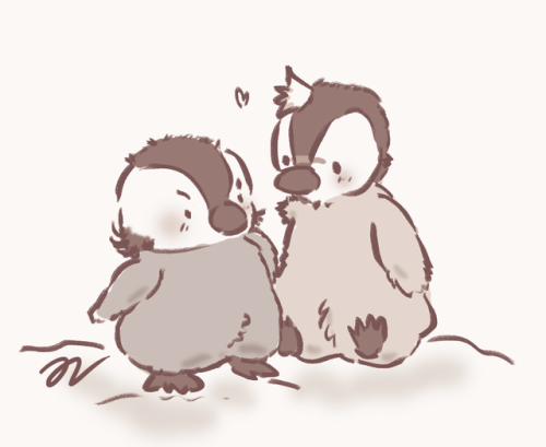 500x409 Baby Penguin Drawing Tumblr - Baby Penguin Sketch